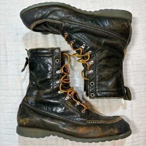 TED WILLIAMS vintage KANGAROO LEATHER boots Sport Size 9.5D RARE